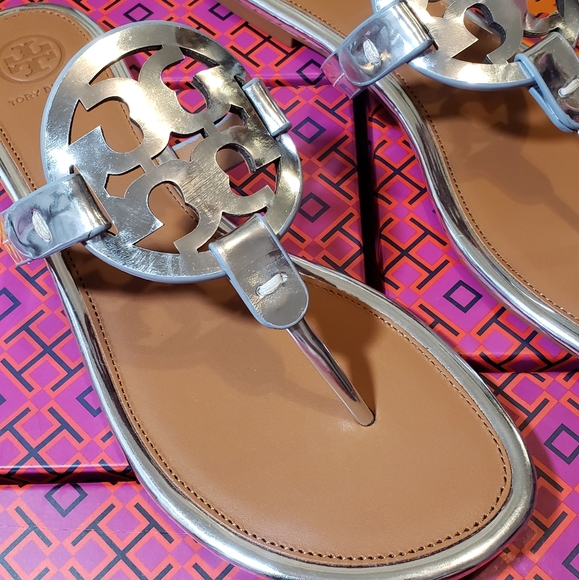 silver miller sandals